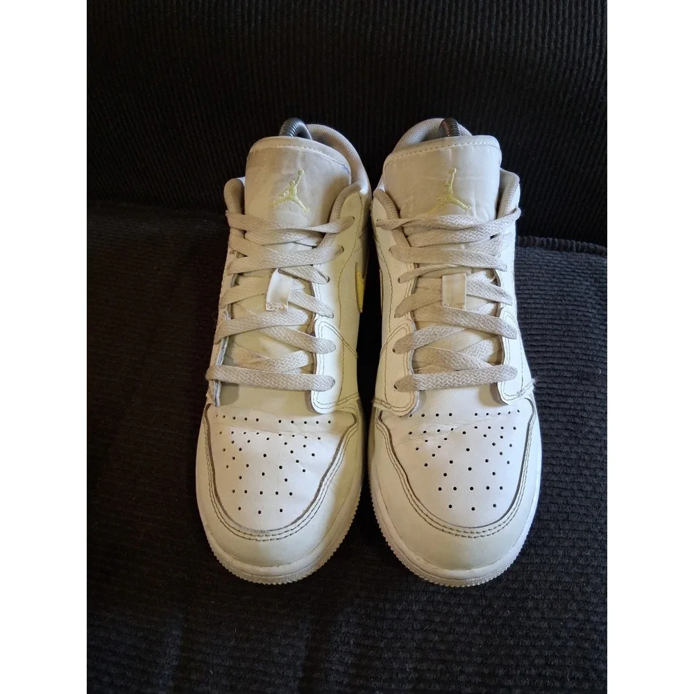 Nike Shoes Womens 8 Youth 6.5Y Air Jordan 1 Low GS Sail/Light‎ Laser Orange